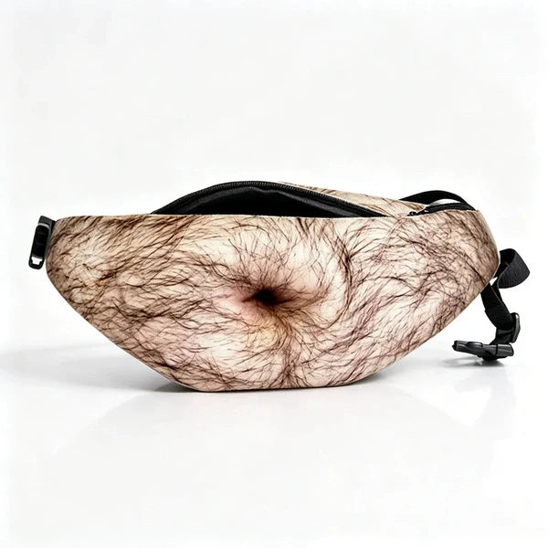 🔥Last day with huge discounts!😂 Dad Bod Belly Fanny Pack – Hilarious Realistic Waist Bag with Hidden Storage
