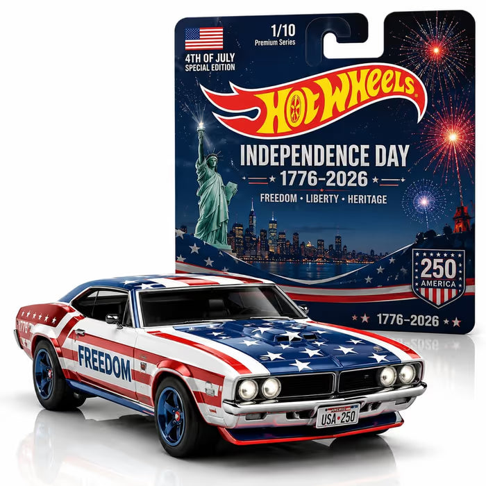 🇺🇸 America 250th Anniversary Patriotic Muscle Car – 1776–2026 Commemorative Collectible