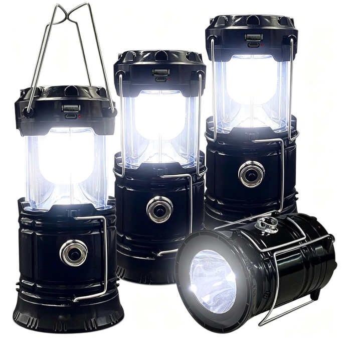 ☀️ ReadyLight Pro™ Solar Pop-Up Lantern – USB Rechargeable Camping & Emergency Light