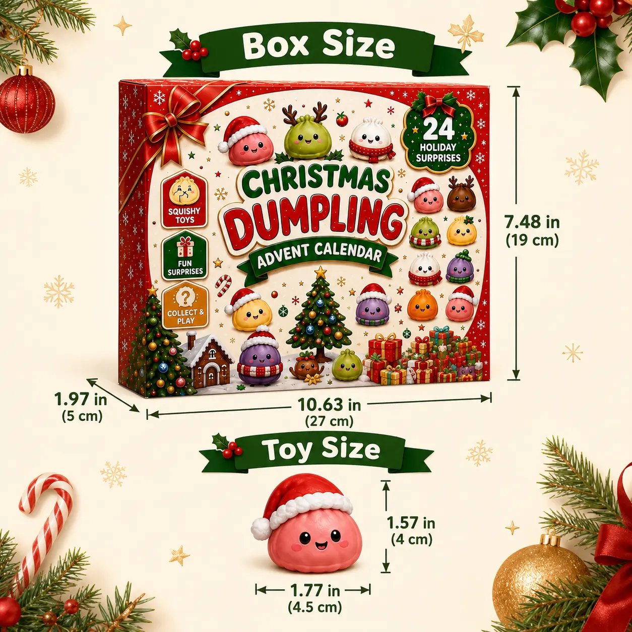 🎅 CHRISTMAS SPECIAL | 24 Days of Mini Squishies – Cute c