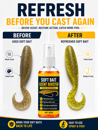 🔥Hot Sale - 50% OFF🔥🎣Soft Bait Scent Booster Spray