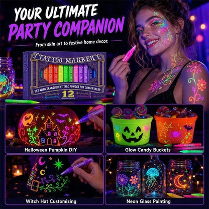 Zavrlygoods™ Glow Party Tattoo Pens