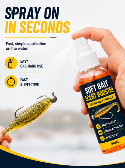 🔥Hot Sale - 50% OFF🔥🎣Soft Bait Scent Booster Spray