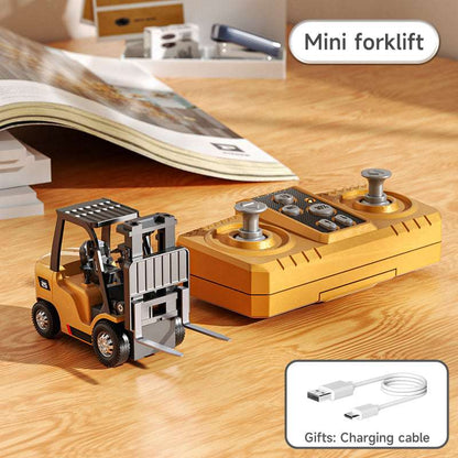 1/64 Mini RC Excavator, Dump Truck & Forklift Toy Set