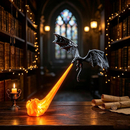 🔥 HOT SALE 🔥🐉Naotstore - Dragon Flame Book Nook