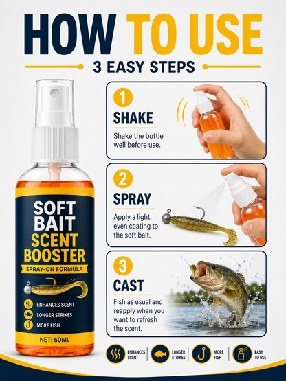 🔥Hot Sale - 50% OFF🔥🎣Soft Bait Scent Booster Spray
