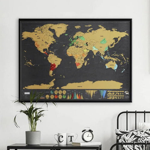 🌎 Scratch-Off World Travel Map – Track Every Journey & Reveal Your Memories