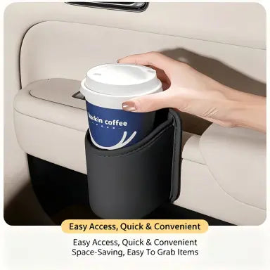 🚗 Clip-On Car Cup Holder & Storage Pocket – No-Drill Multi-Purpose Car Organizer