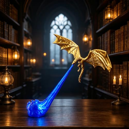 🔥 HOT SALE 🔥🐉Naotstore - Dragon Flame Book Nook