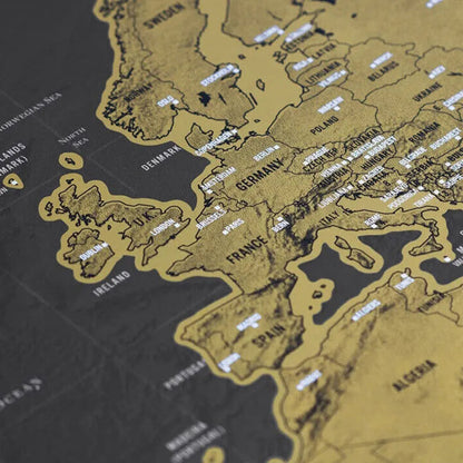 🌎 Scratch-Off World Travel Map – Track Every Journey & Reveal Your Memories