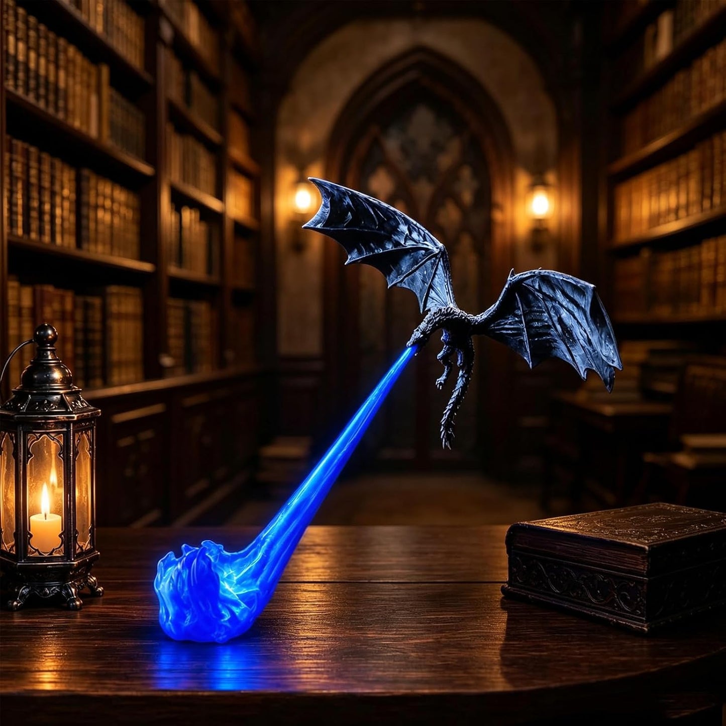 🔥 HOT SALE 🔥🐉Naotstore - Dragon Flame Book Nook