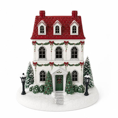 🏠 Christmas House Aroma Diffuser – Gentle Mist & Glowing Windows