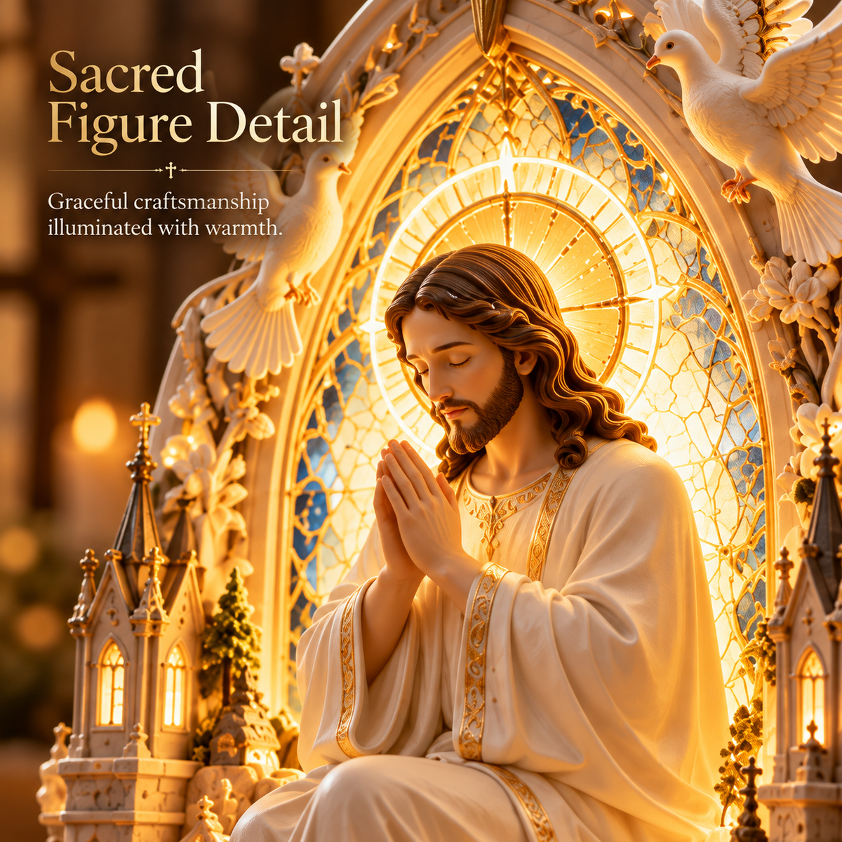 Day and night illuminated Jesus diffuser concept