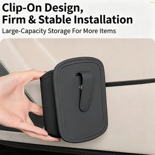 🚗 Clip-On Car Cup Holder & Storage Pocket – No-Drill Multi-Purpose Car Organizer