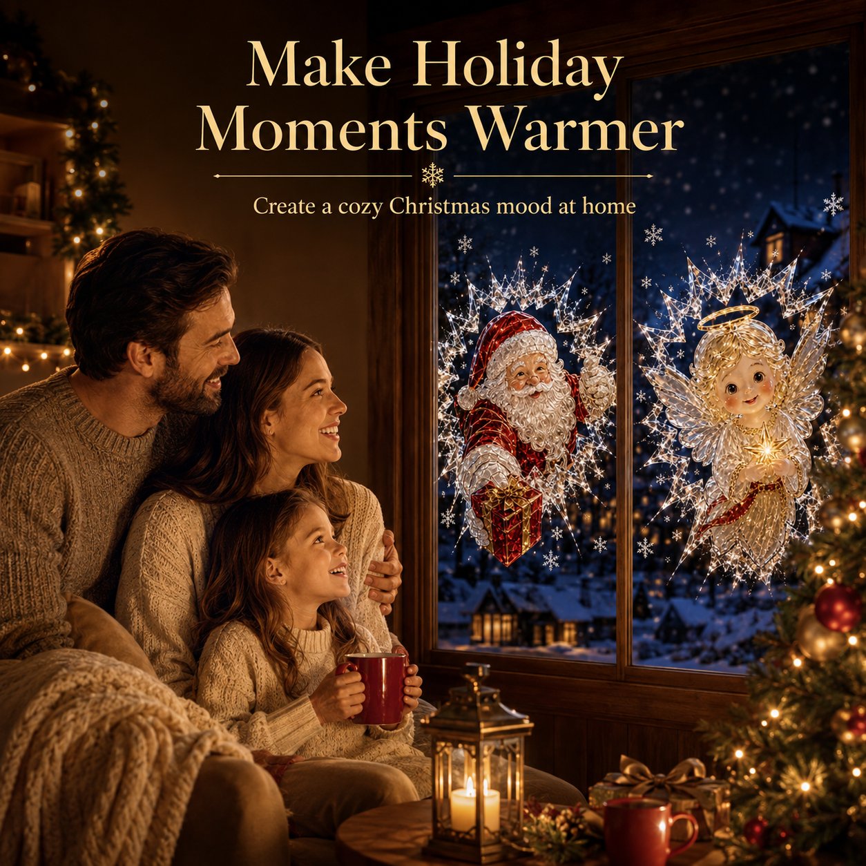 🔥Last Day 50% OFF - ❄️🎅🏼 2026 Christmas Window Decals