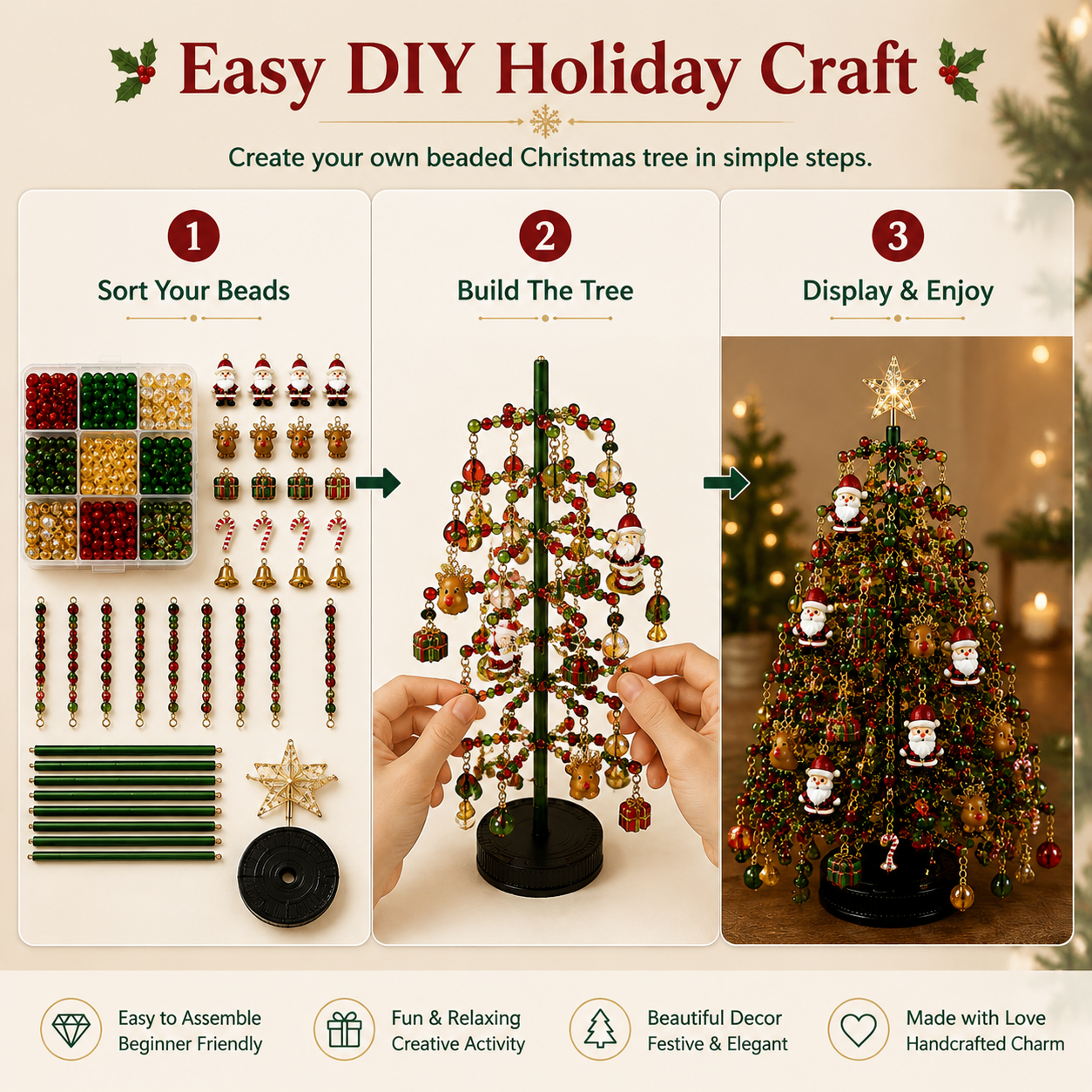 🔥Hot Sale - 50% OFF🔥✨ Holiday Sparkle Collection™ – Create Your Own Beaded Christmas Wonderland🎄