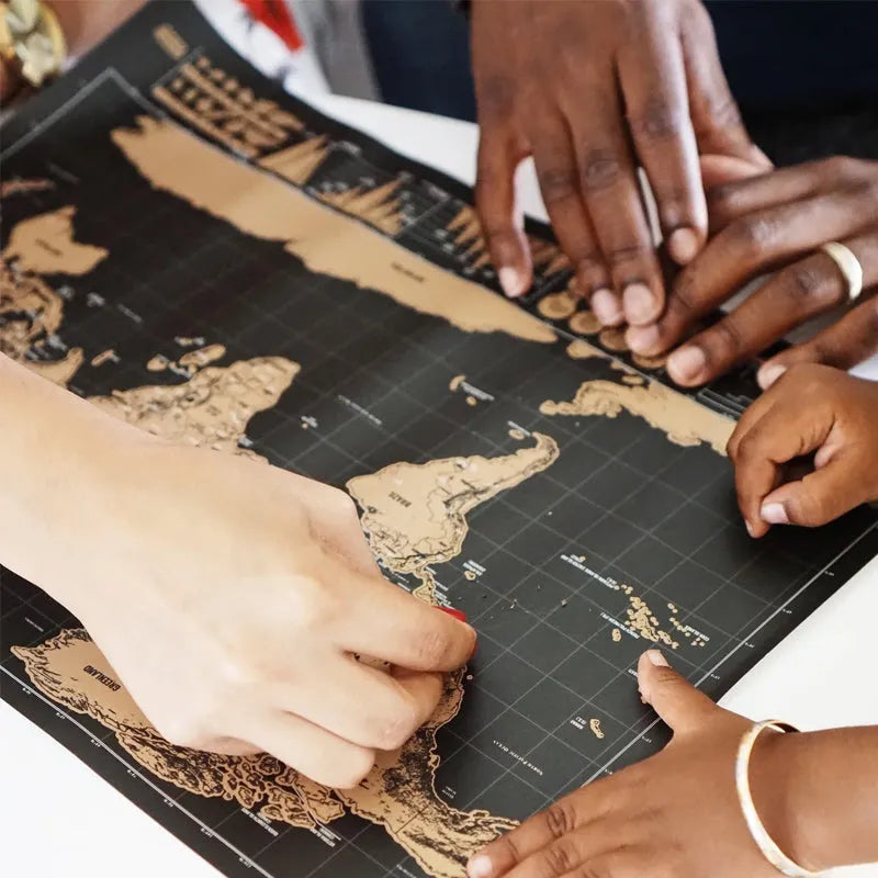 🌎 Scratch-Off World Travel Map – Track Every Journey & Reveal Your Memories