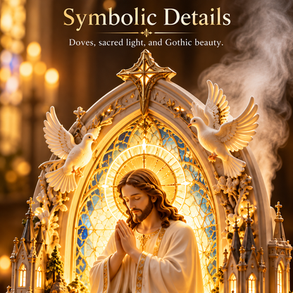 ✝️✨ Sacred Serenity™ – Lighted Jesus Prayer Aroma Diffuser with Gentle Mist | A Beautiful Gift of Faith & Peace ❤️