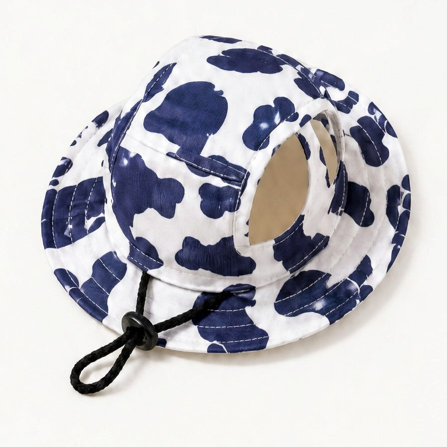 🐾 Adjustable Pet Sun Hat – Wide-Brim Bucket Hat for Dogs & C