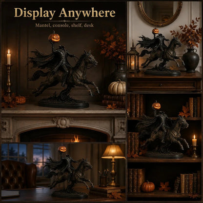 Midnight Chase Headless Horseman LED Statue - Halloween Decor