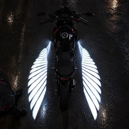 🏍️ IP67 Waterproof & Dustproof Angel Wing Motorcycle LED Projector Lights (1 Pair)