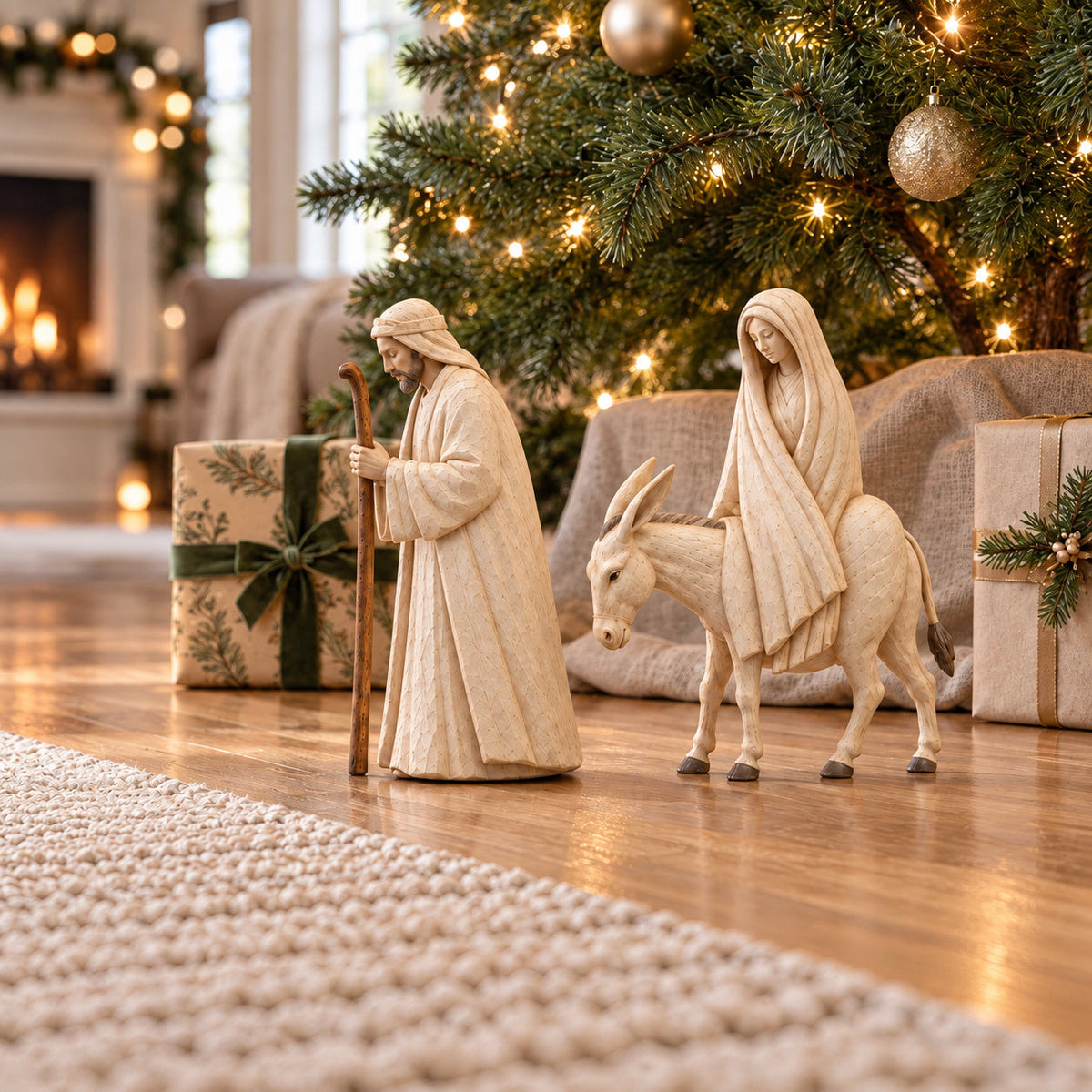 Journey to Bethlehem Nativity Figurine Set