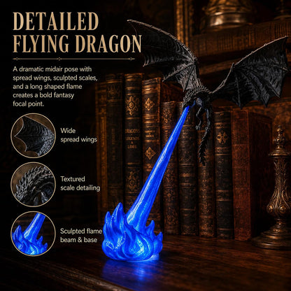 🔥 HOT SALE 🔥🐉Naotstore - Dragon Flame Book Nook