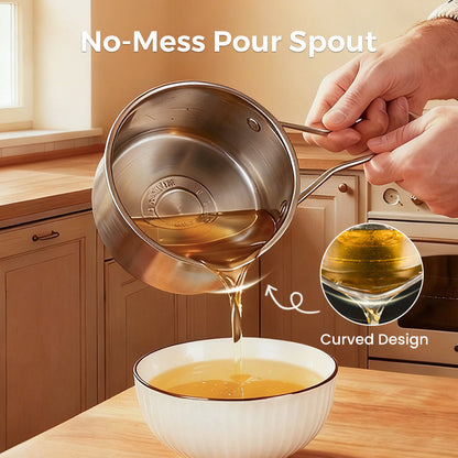 🎉Fry Crispy Food Instantly! No-Splash Oil-Saving Stainless Fryer