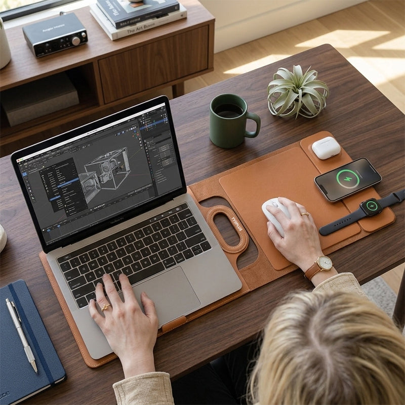 Zavrlygoods™ New Premium Wireless Charging Laptop Bag