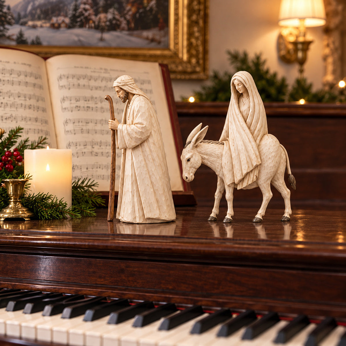 Journey to Bethlehem Nativity Figurine Set