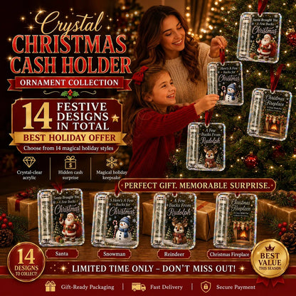 🔥Last day with huge discounts! – ✨🎄Christmas Cash Gift Holder Ornament