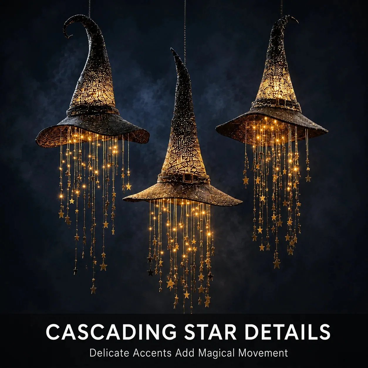 🔮 Lighted Witch Hat Hanging Chime Where Halloween Magic Meets Enchanted Glow