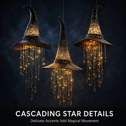 🔮 Lighted Witch Hat Hanging Chime Where Halloween Magic Meets Enchanted Glow