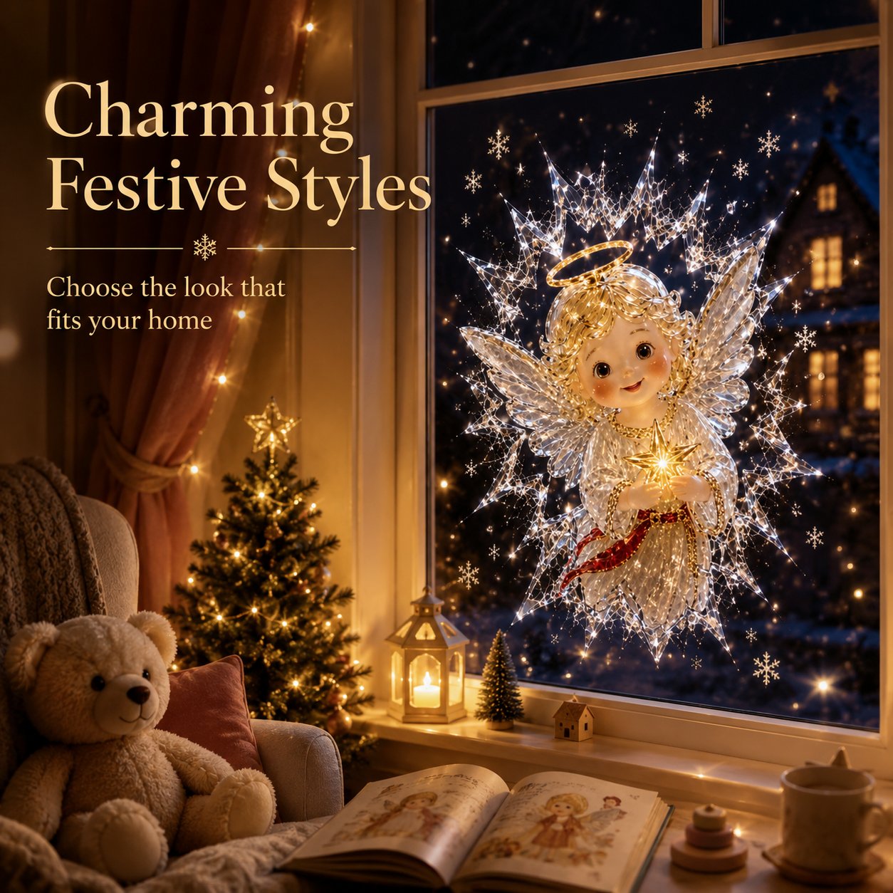🔥Last Day 50% OFF - ❄️🎅🏼 2026 Christmas Window Decals
