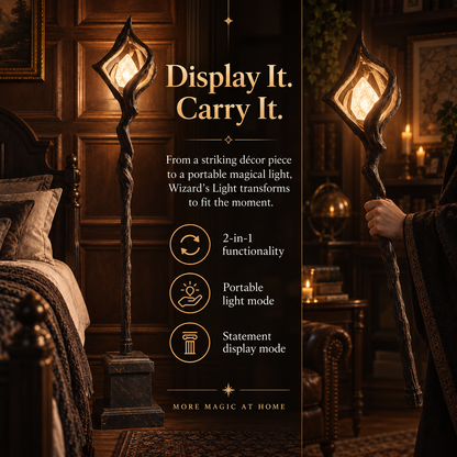 ✨ Wizard’s Light™ – Detachable Fantasy Staff Lamp with Magical Glow