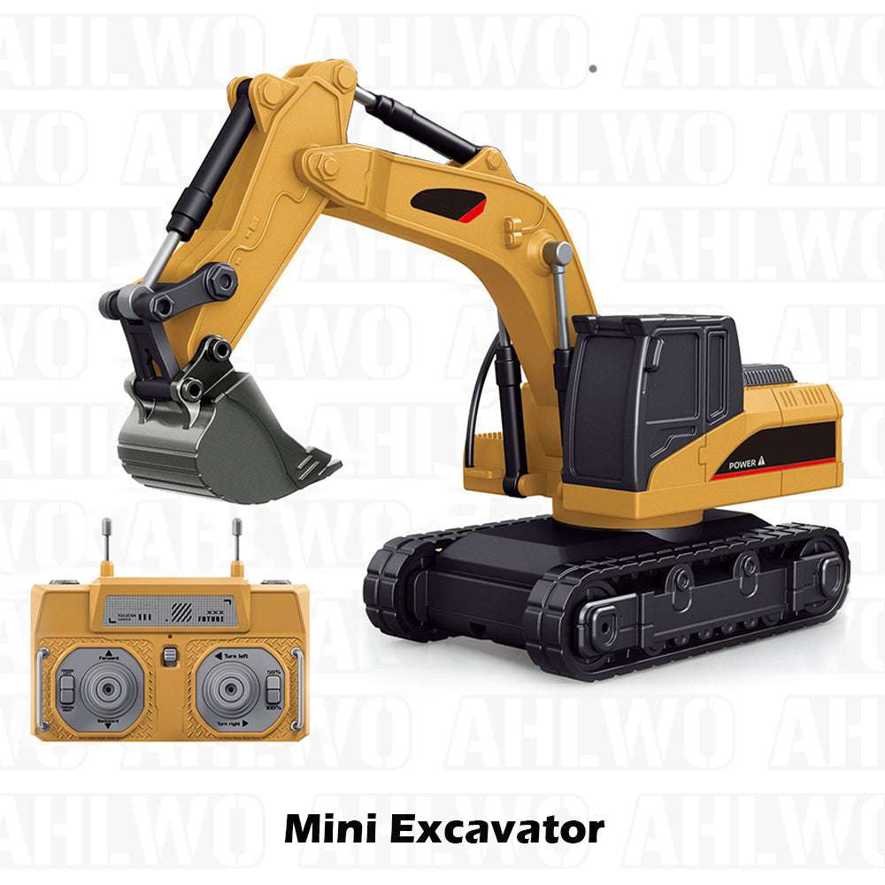 1/64 Mini RC Excavator, Dump Truck & Forklift Toy Set