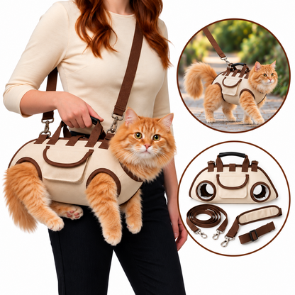 Little Paws, Big Adventures — Carrier Harness for Cats & Small Dogs
