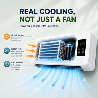 ❄ Limited-Time Deal: Ductless Portable Air Conditioner – No Window Needed