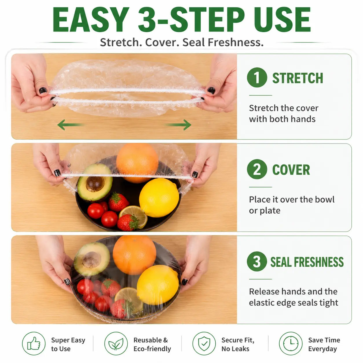 🔥 LAST DAY: Buy 1 Get 1 FREE | 100PCS Disposable Stretch Food Covers for Bowls & Plates