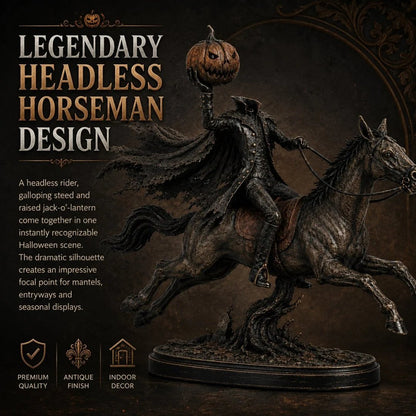 Midnight Chase Headless Horseman LED Statue - Halloween Decor
