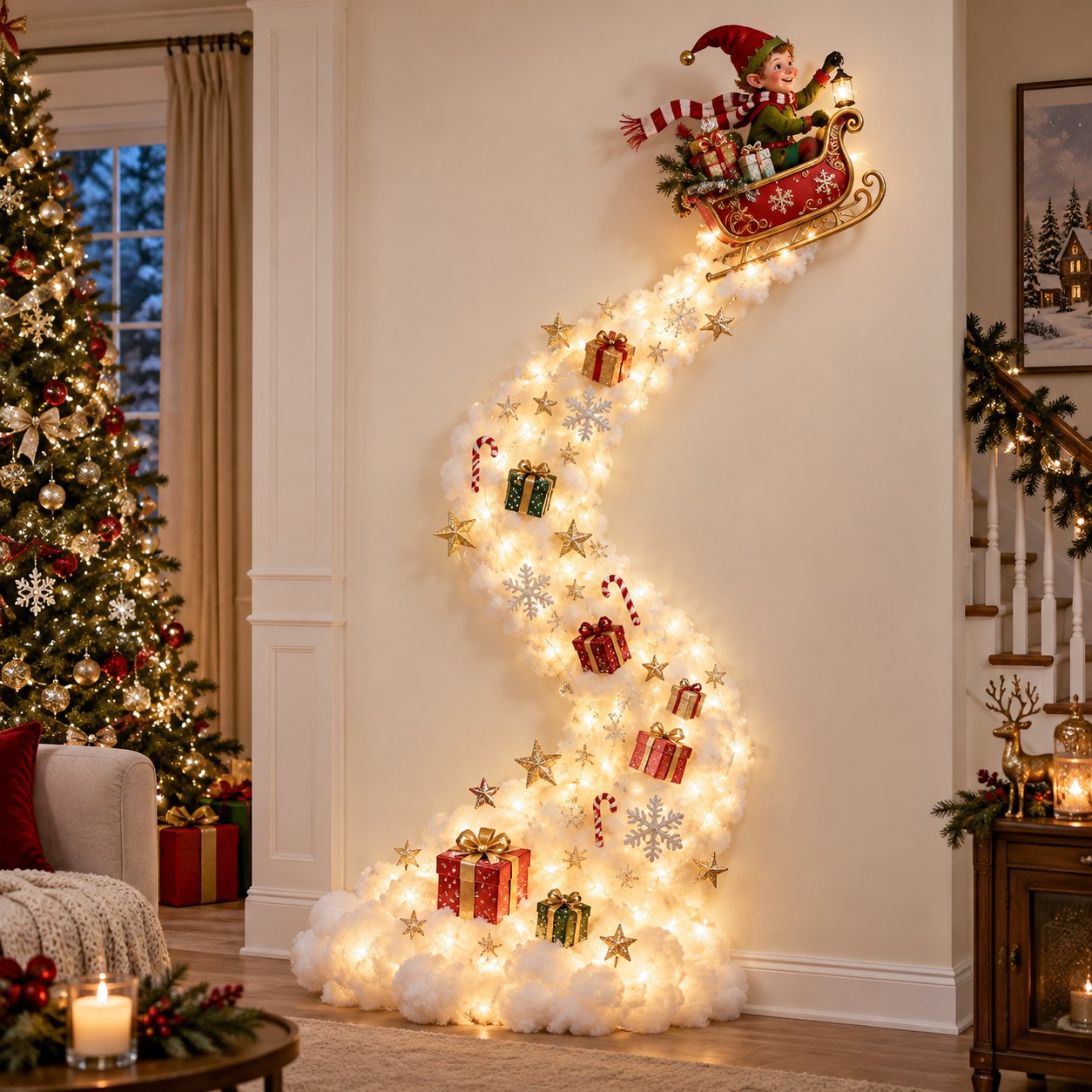 ✨ Christmas Magic Trail Wall Light - A Little Christmas Magic, Right on Your Wall