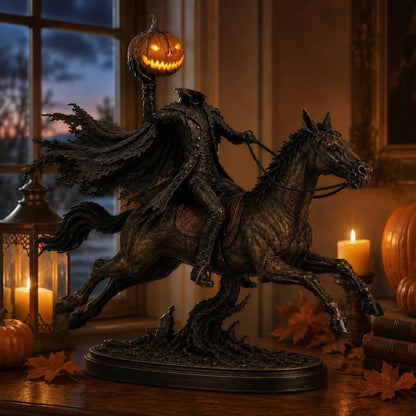 Midnight Chase Headless Horseman LED Statue - Halloween Decor
