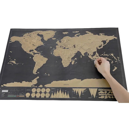 🌎 Scratch-Off World Travel Map – Track Every Journey & Reveal Your Memories