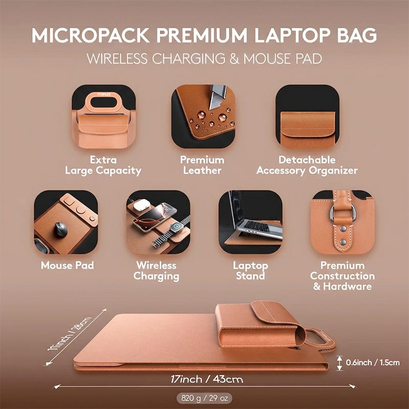 Zavrlygoods™ New Premium Wireless Charging Laptop Bag