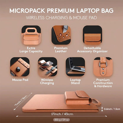 Zavrlygoods™ New Premium Wireless Charging Laptop Bag