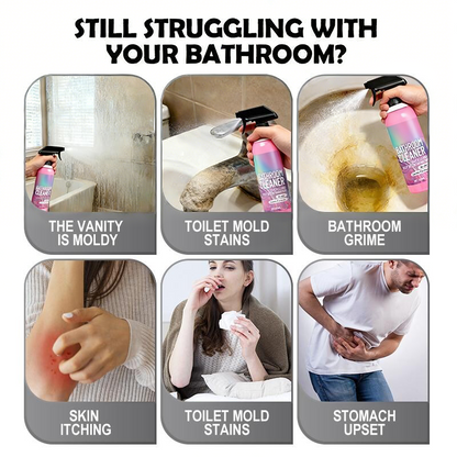 🛁 Bathroom Mold Stain & Grime Cleaner Spray – For Tile, Glass, Grout & More