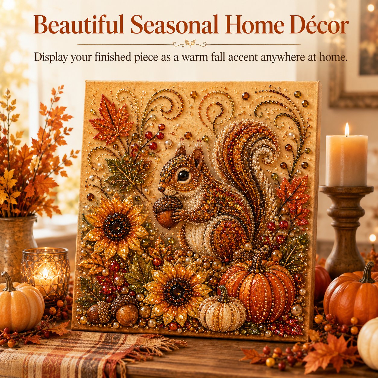 🔥 Last Day 49% OFF 🍂💎 Autumn Pearl Painting Kit – Relaxing DIY Craft to Create Sparkling Fall Artwork 🖌️