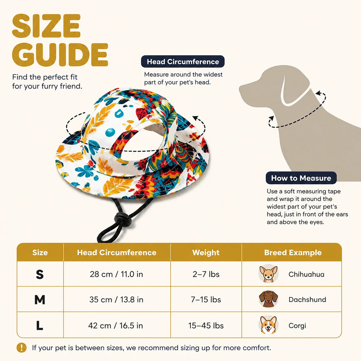 🐾 Adjustable Pet Sun Hat – Wide-Brim Bucket Hat for Dogs & C