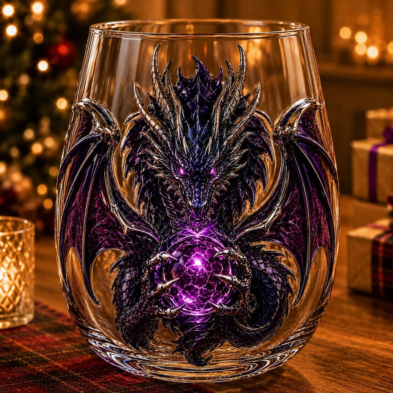 🐉✨ 3D Mythic Dragon Glass Art Cup | Luxury Raised Fantasy Glassware for Whiskey, Home Bar Décor & Legendary Gifts 🎁