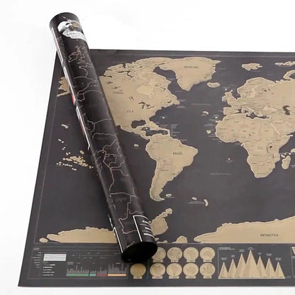 🌎 Scratch-Off World Travel Map – Track Every Journey & Reveal Your Memories